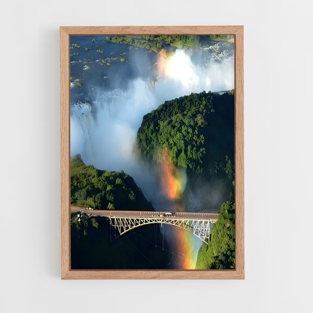 Poster Arc-en-Ciel sur le Pont – affiche Saut à l’élastique (vue 4)